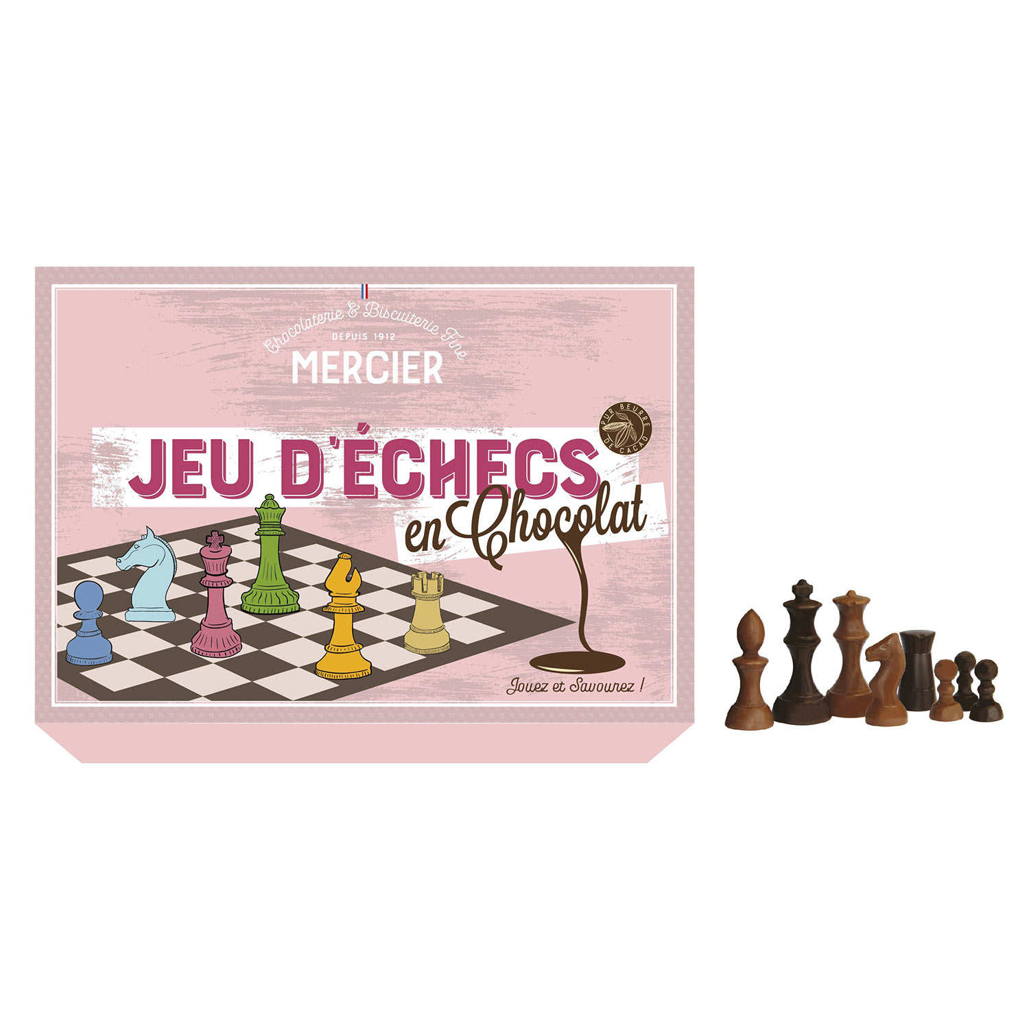 🇫🇷 Chocolate Chess Set, 9.87 oz (280g)