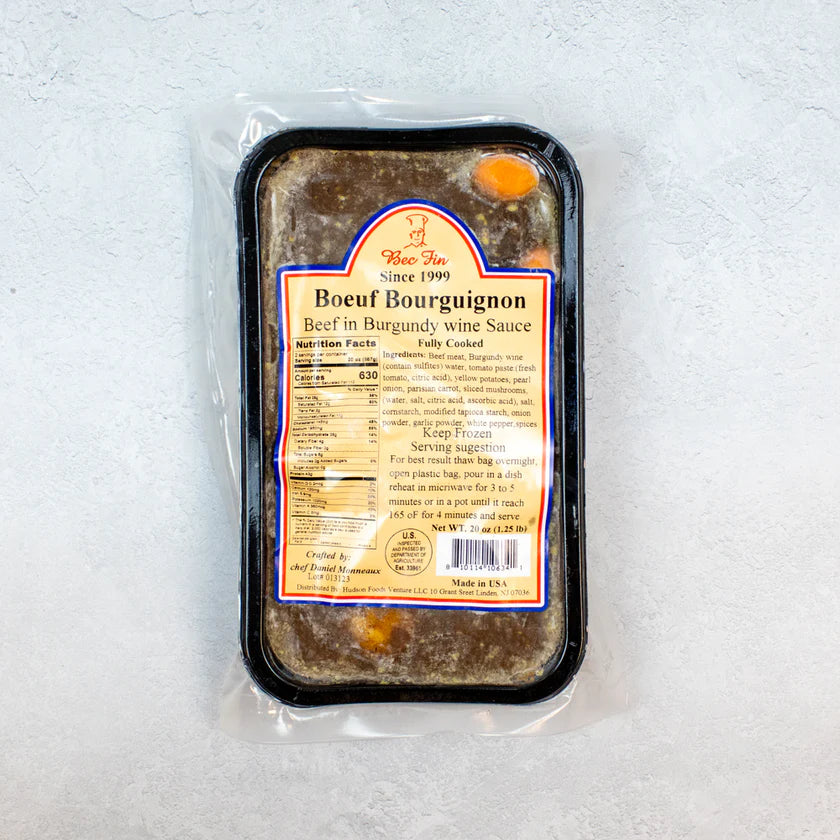🇫🇷 Authentic French Beef Bourguignon, 24 oz (Frozen, Serves 2) ❄️