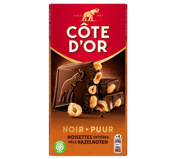 🇧🇪 Dark Chocolate w/ Whole Hazelnuts 'Noir Noisettes Entières', 6.3 oz (180g)