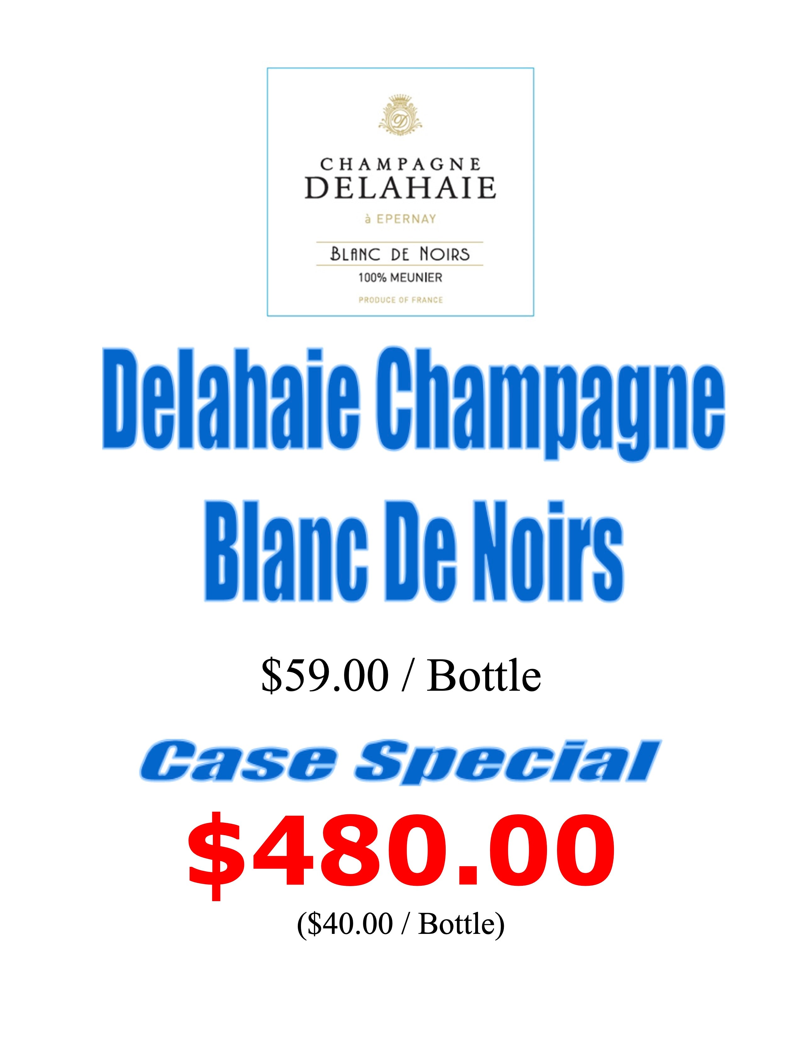 Champagne Blanc De Noirs - 100% Meunier NV 🥂
