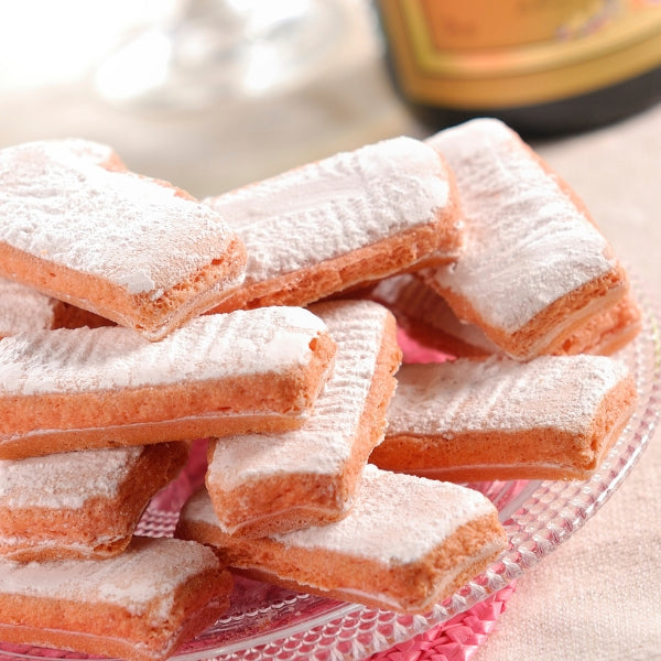 🇫🇷 40 Mini Biscuits Rose de Reims (Pink Lady Finger from Champagne), 3.9 oz (110g)