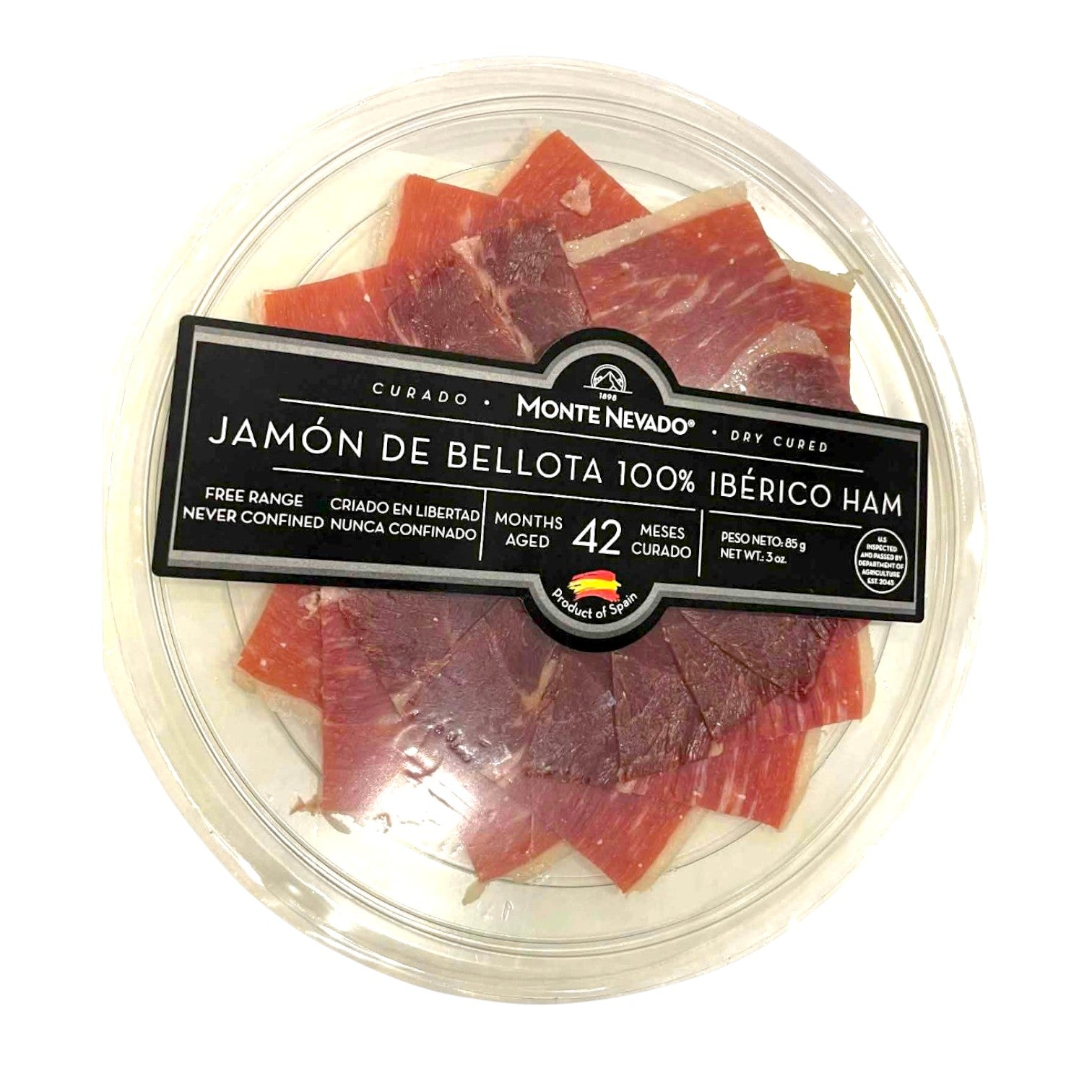 🇪🇸 Jamón De Bellota 100 % Ibérico Ham 42 Months Aged Presliced 3 oz (85 g)