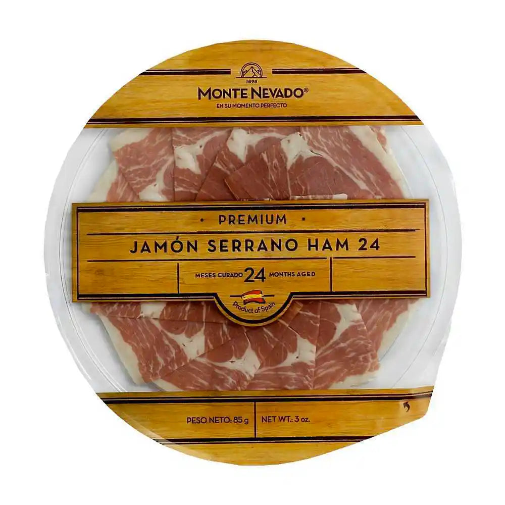 🇪🇸 Premium Jamón Serrano (Hand-Carved) • Aged 24 Months, 3 oz (85g)