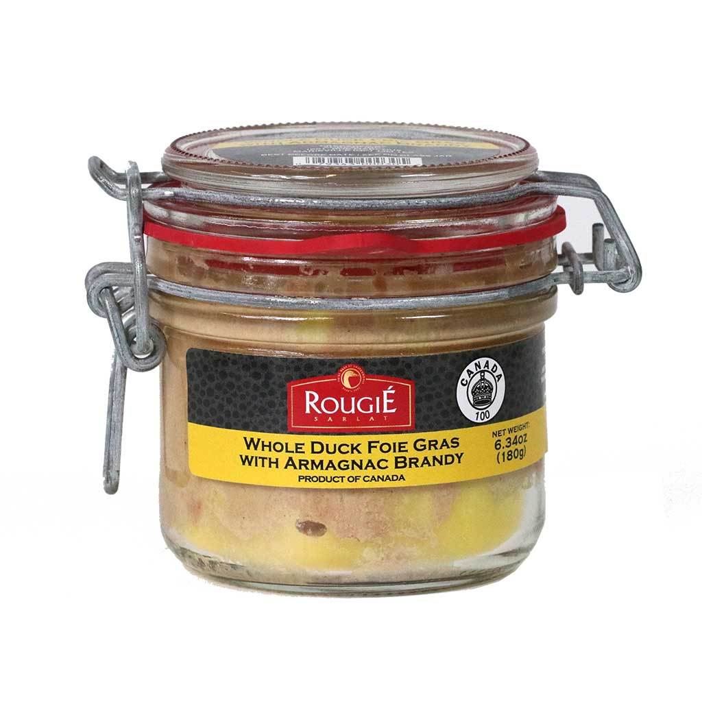 🇨🇦 Whole Duck Liver w/ Armagnac in Mason Jar, 6.34 oz (181g)