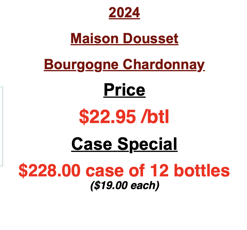 2024 BOURGOGNE BLANC, 75CL