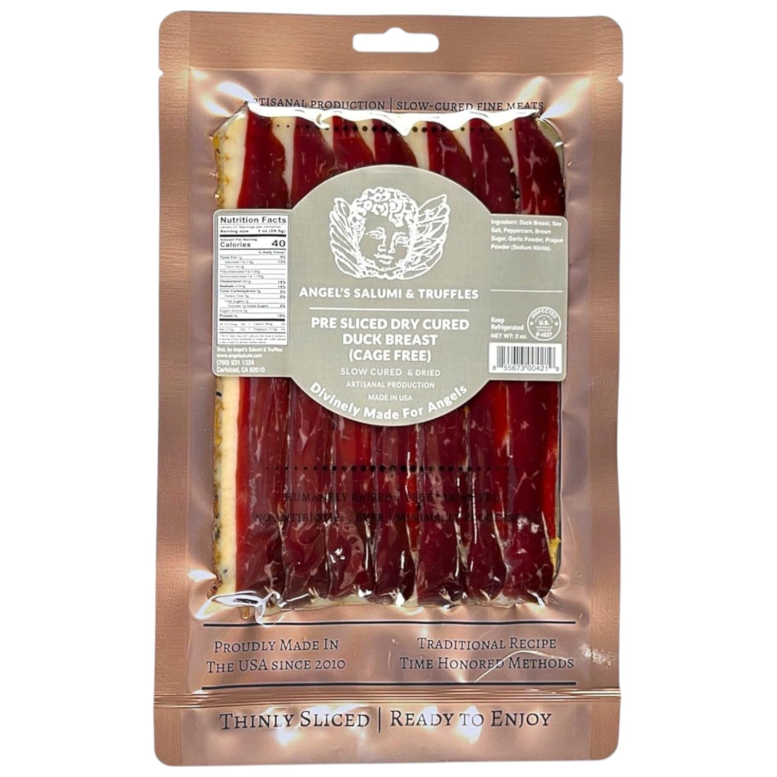 🇫🇷 Sliced Duck Breast Prosciutto 🦆, 2 oz