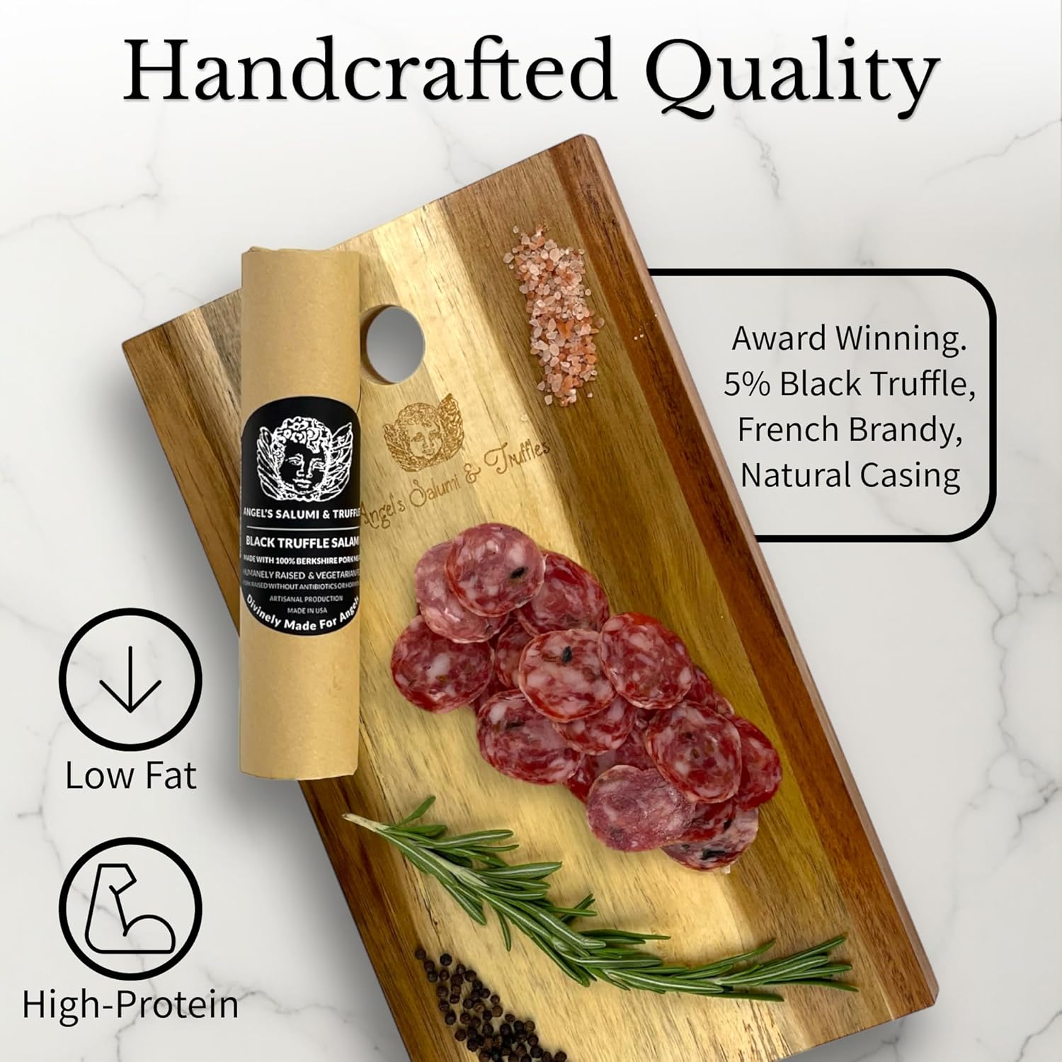 ๐ซ๐ท Black Truffle Berkshire Pork Salami, 6 oz (170g)