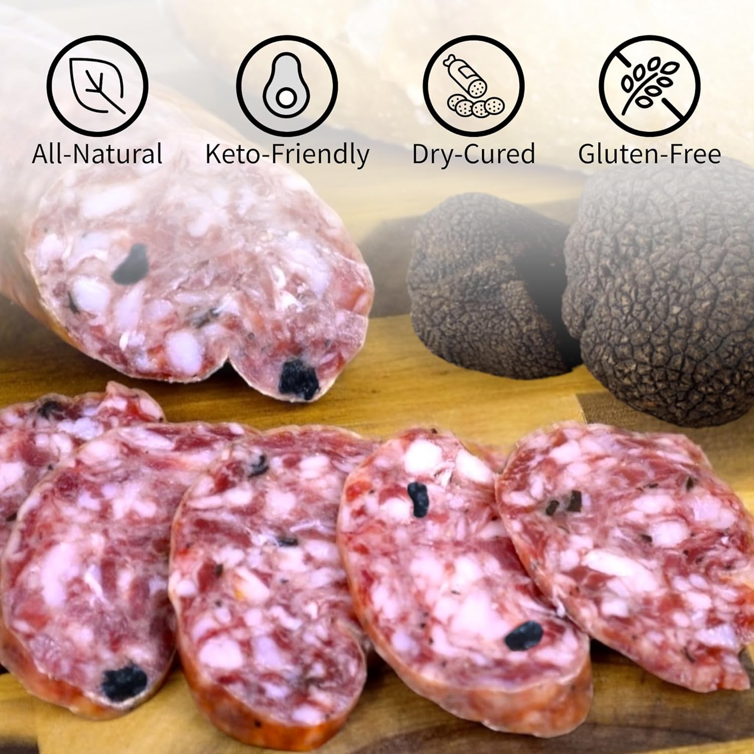 🇫🇷 Black Truffle Berkshire Pork Salami, 6 oz (170g)