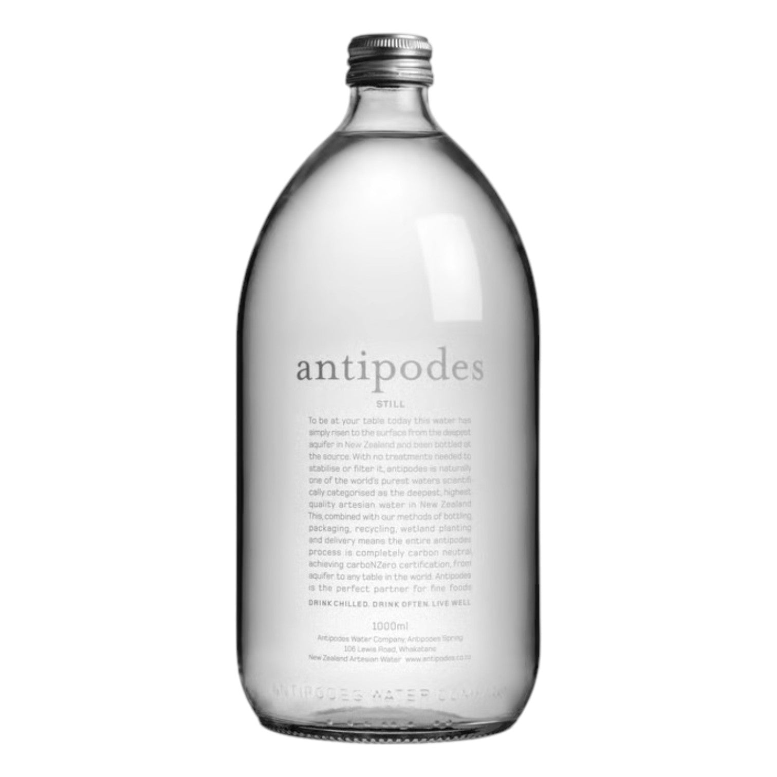 🇳🇿 Antipodes Still Water (Glass Bottle), 33.8 fl oz (1 liter)