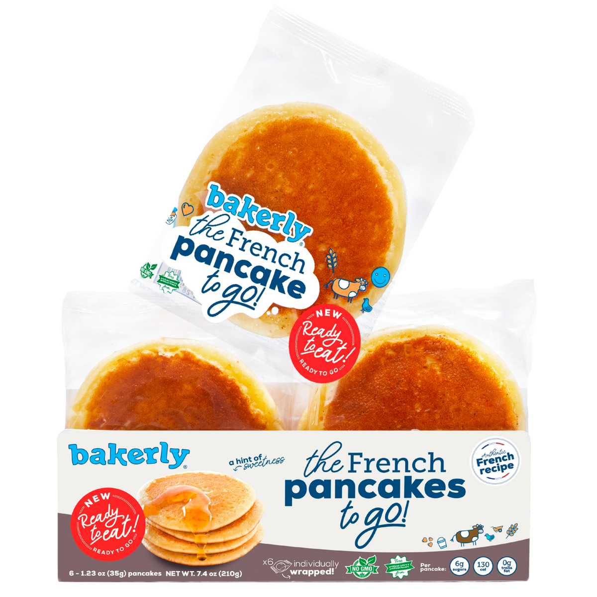 🇫🇷 6 French Pancakes To-Go!, 7.4 oz (210g)