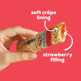 🇫🇷 6 Strawberry Crêpes To-Go!, 6.78 oz (192g)