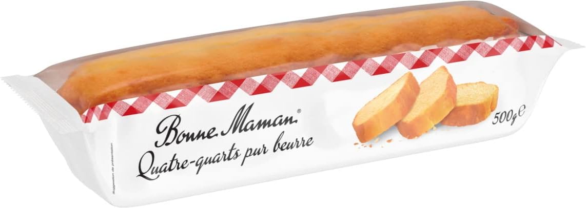 🇫🇷 Large Pure Butter 'Quatre-Quarts' Pound Cake by Bonne Maman, 17.5 oz (500g)