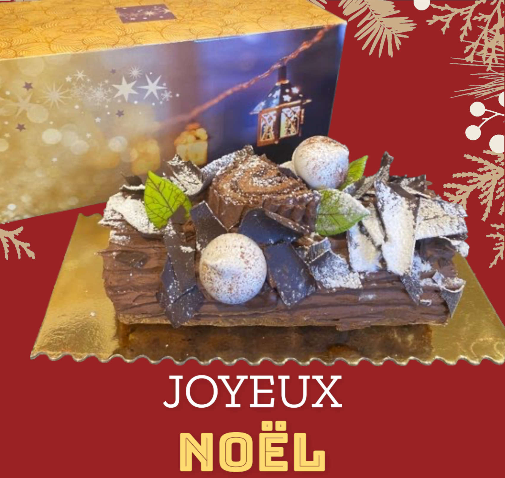 ๐ซ๐ท Artisanal Bรปche De Noรซl - Chocolate Hazelnut (Serves 8-10)