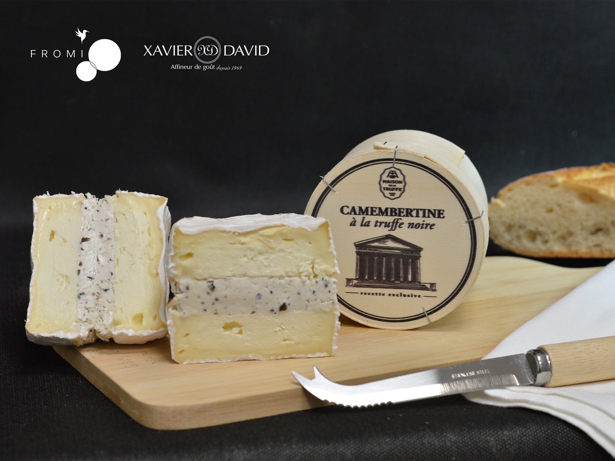 🇫🇷 Camembertine w/ Périgord Black Truffles • Maison de la Truffe, 6.35 oz