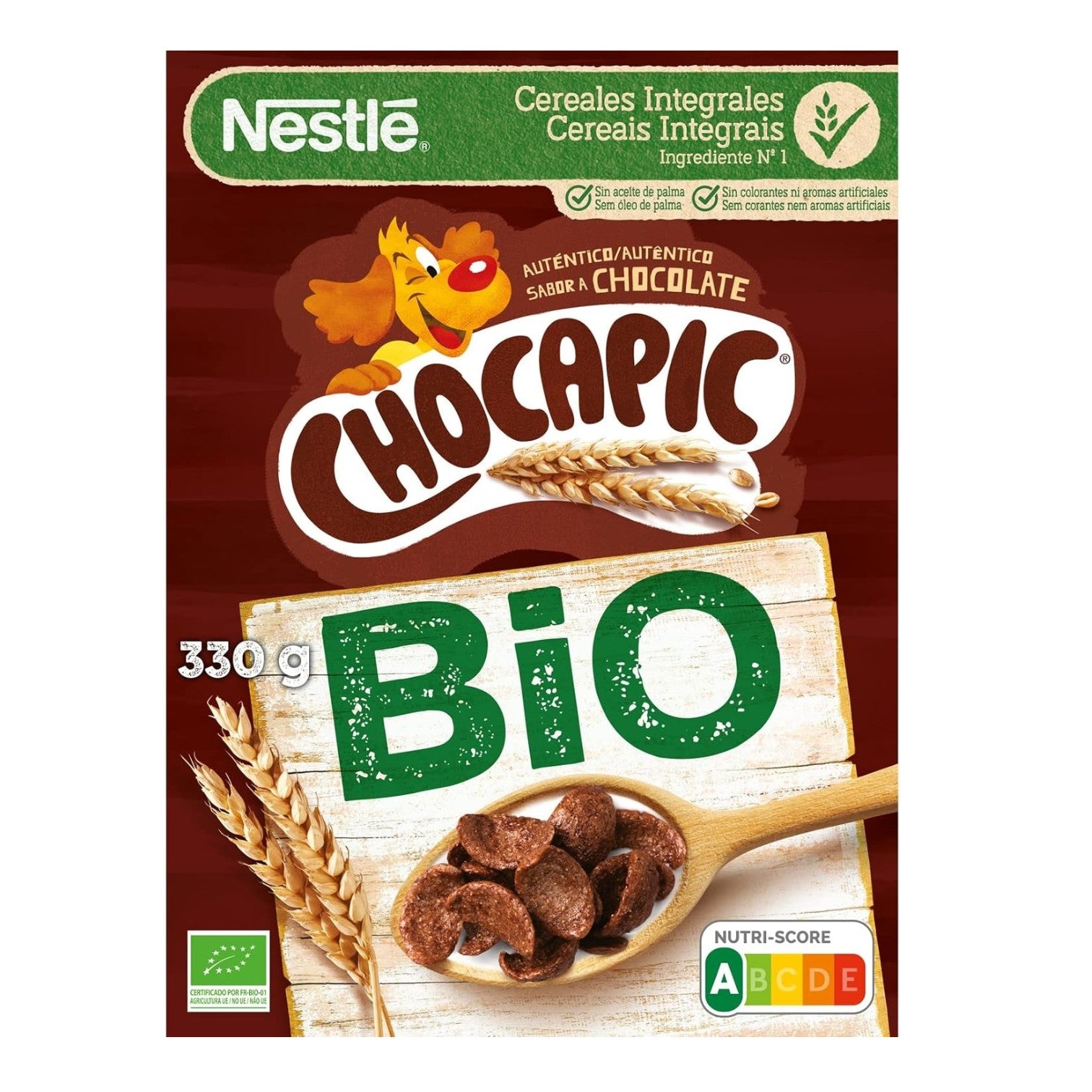 🇫🇷 Organic Chocapic Whole Grain Breakfast Cereals (Made in France), 13.4oz (375g)