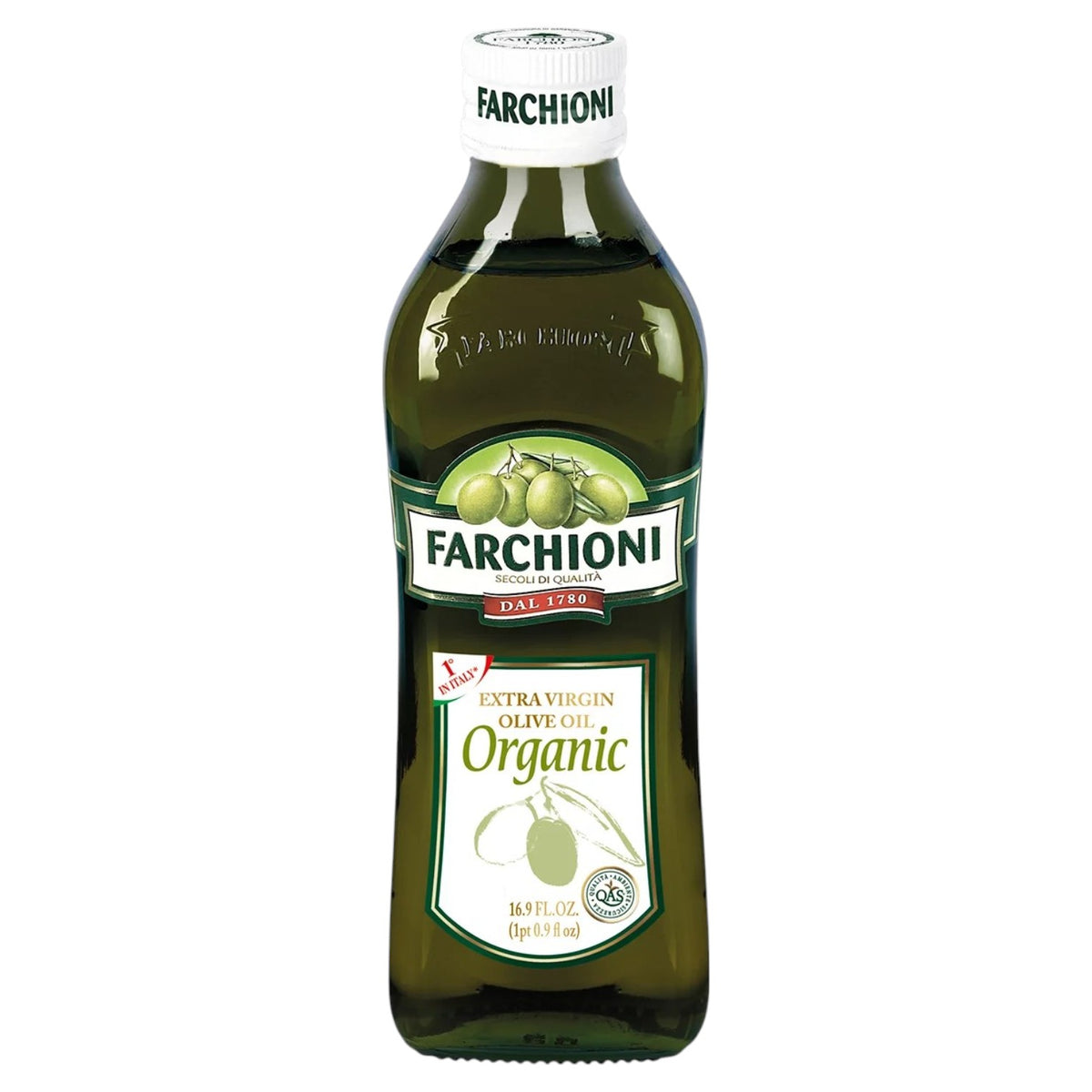 🇮🇹 Organic Extra Virgin Olive Oil in Glass Bottle, 16.9 fl. oz. (500ml)
