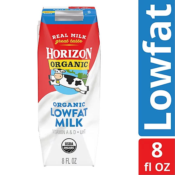๐บ๐ธ Organic Low Fat Milk 1% (UHT, Shelf Stable), 8 fl oz (236 ml)
