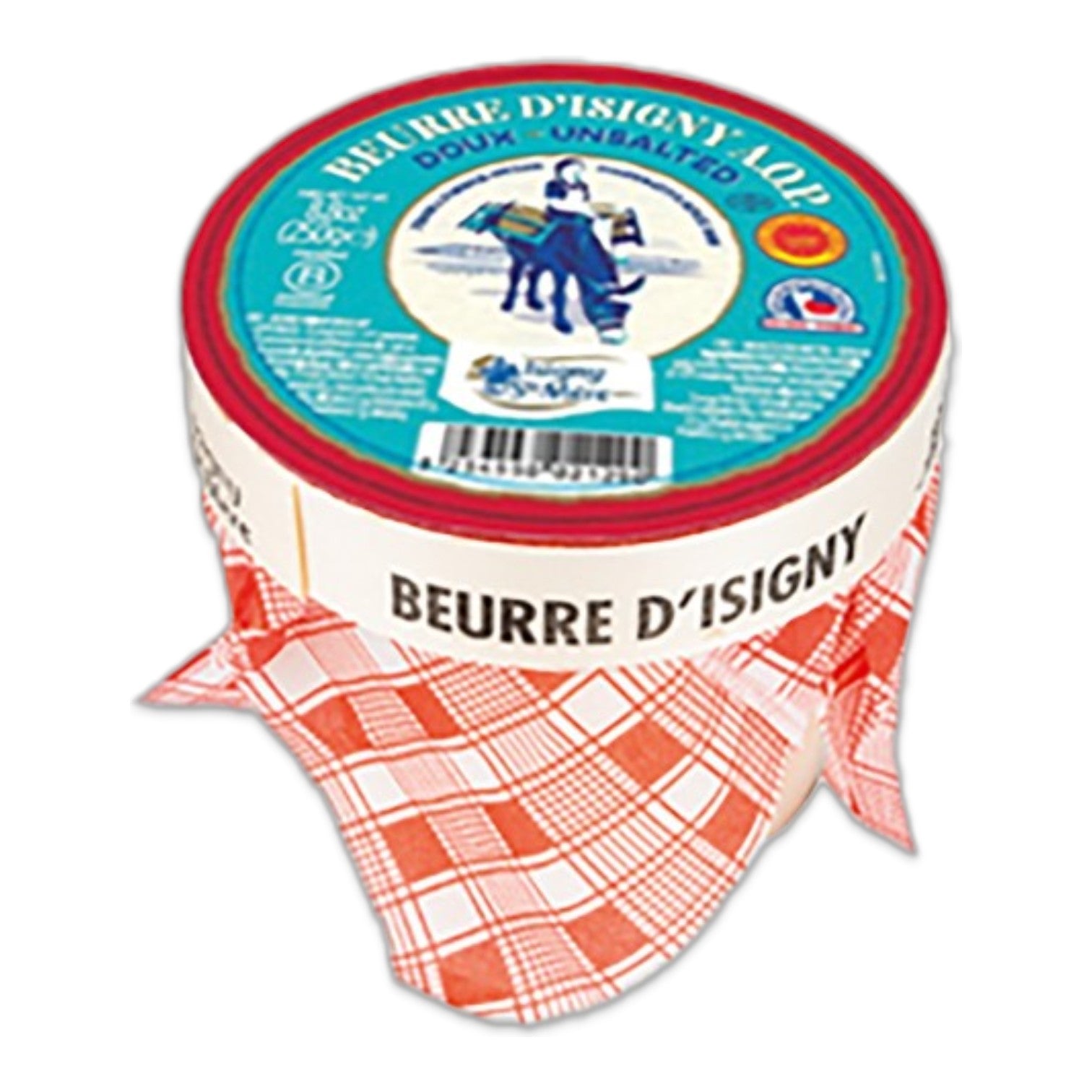 🇫🇷 Unsalted Cultured & Churned Butter (PDO/AOP) in Wooden Basket, 8.8 oz (250g)