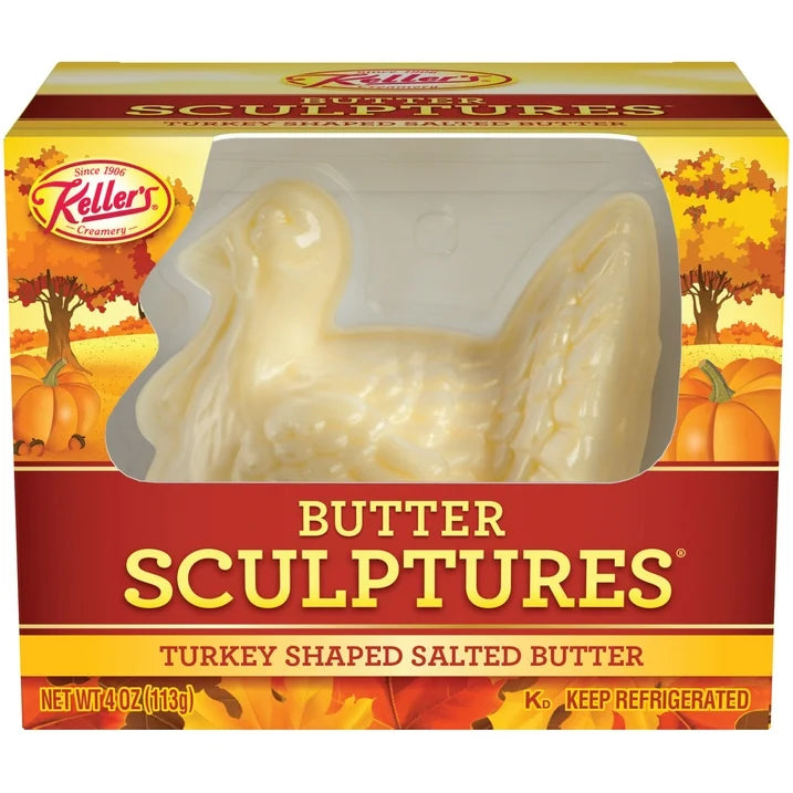 🇺🇸 Turkey-Shaped Salted Plugra Butter, 4 oz 🚨 Online Only