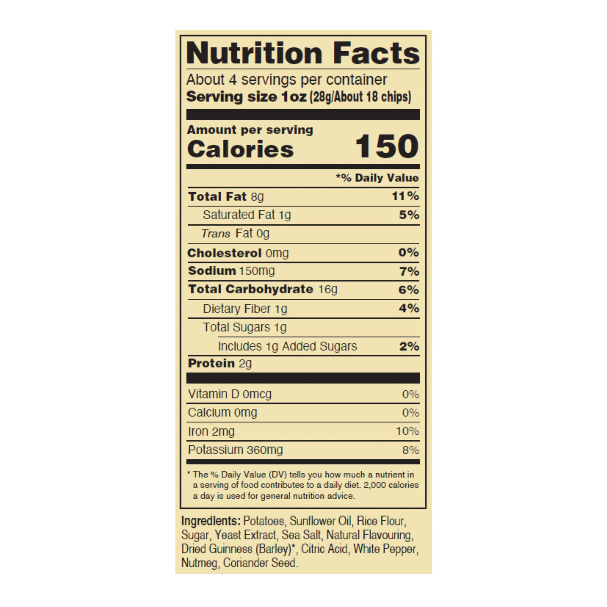 🇮🇪 ☘️ Real Irish Guinness Potato Chips, 4.4 oz (125g)