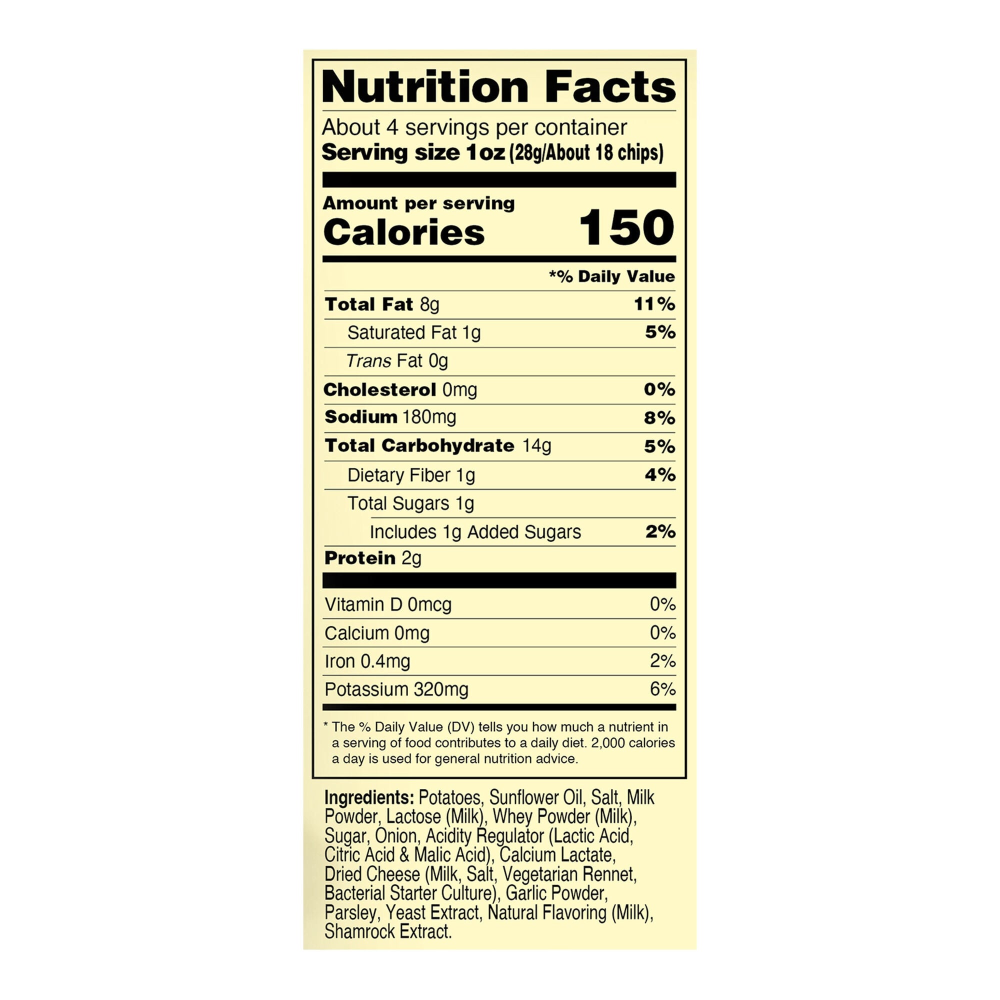 🇮🇪 ☘️ Real Irish Sour Cream & Shamrock Potato Chips, 4.4 oz (125g)