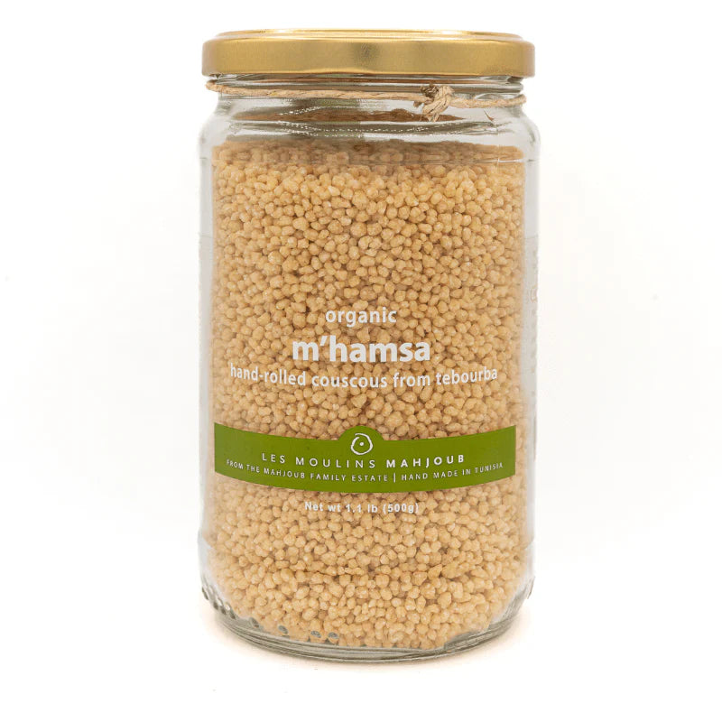 🇹🇳 Organic M'Hamsa Hand-Rolled Couscous, 17.6oz (500g) 🚨 Online Only