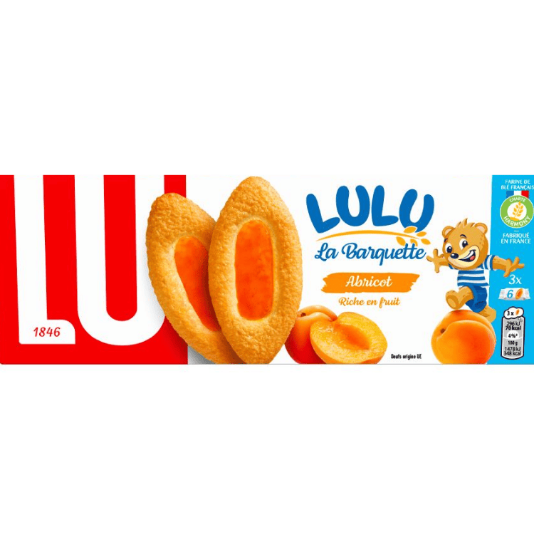 🇫🇷 18 Barquette Apricot Sponge Cakes, 4.2 oz (120g)