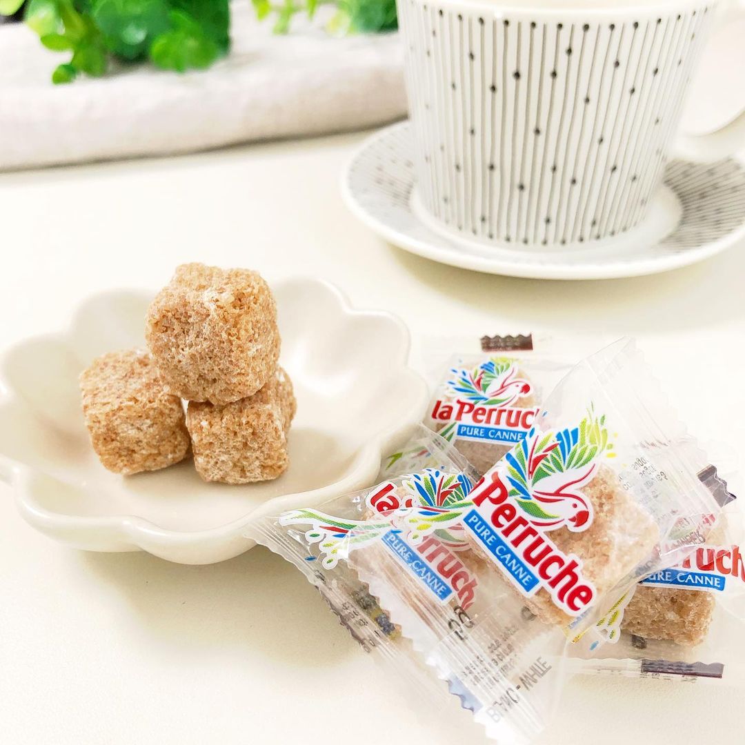 🇫🇷 10 Individually Wrapped La Perruche Rough Cut Pure Cane Sugar Cubes, 10x0.14 oz (40g)