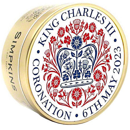🇬🇧 King Charles III Coronation Mixed Fruit Tin by Simpkins, 6.1 oz (175g)