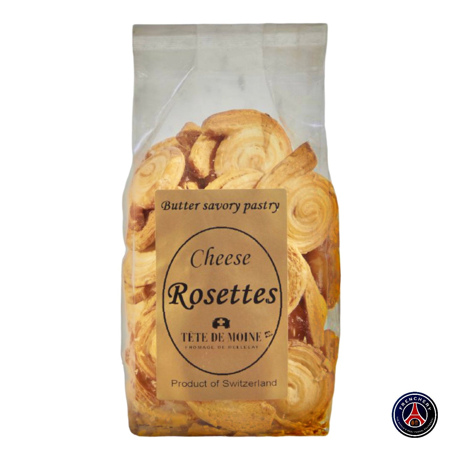 🇨🇭 Tête de Moine Cheese Rosettes Crackers, 4.4 oz (125g)