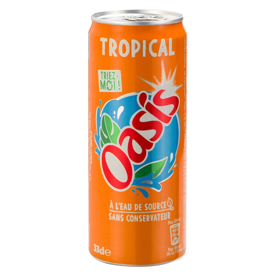 🇫🇷 Oasis Tropical Fruit Juice, 11.12 fl. oz. (330ml)