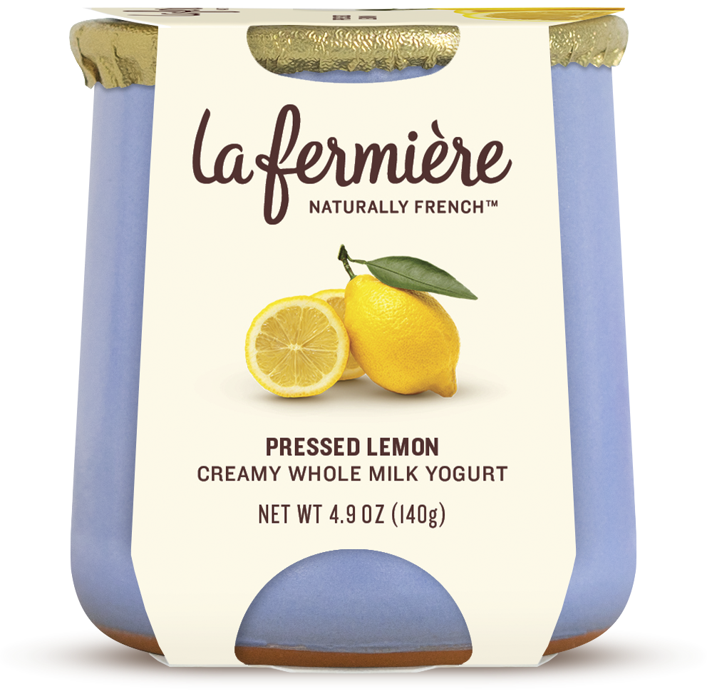 🇫🇷 Pressed Lemon French Yogurt, 4.9 oz (140g)