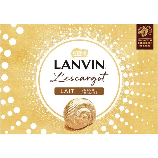 🇫🇷 10 L'Escargots Milk & Praline Chocolates by Lanvin, 5.8 oz (164g) *Best By Date: April 2025