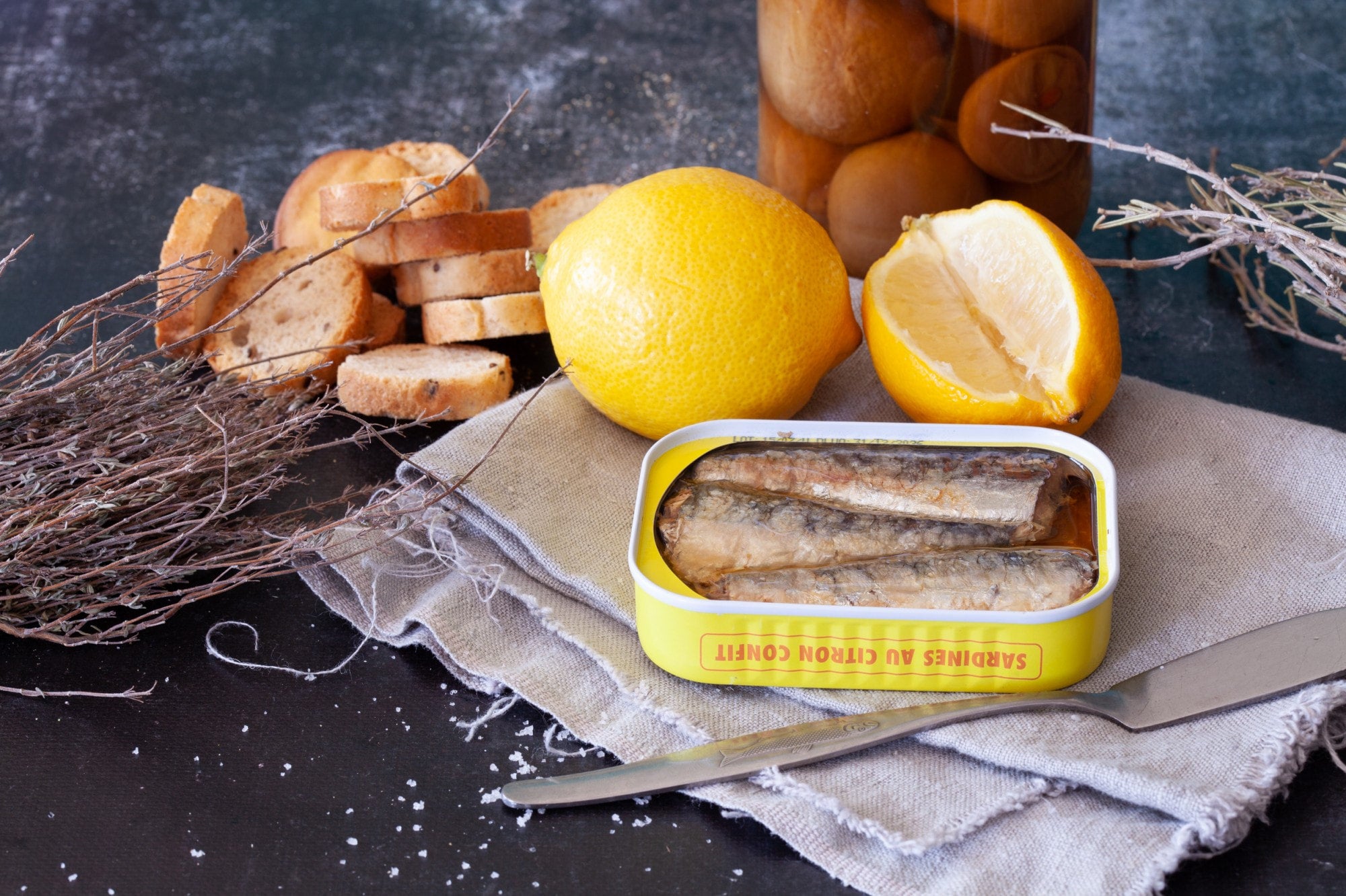 🇫🇷 Sardines w/ Preserved Lemon, 4 oz (115g)