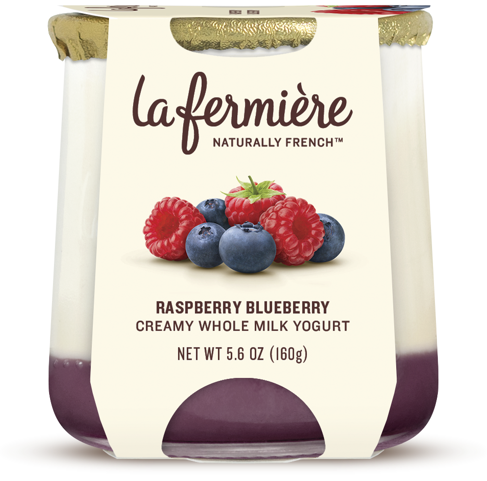🇫🇷 Raspberry Blueberry Yogurt, 4.9 oz (140g)