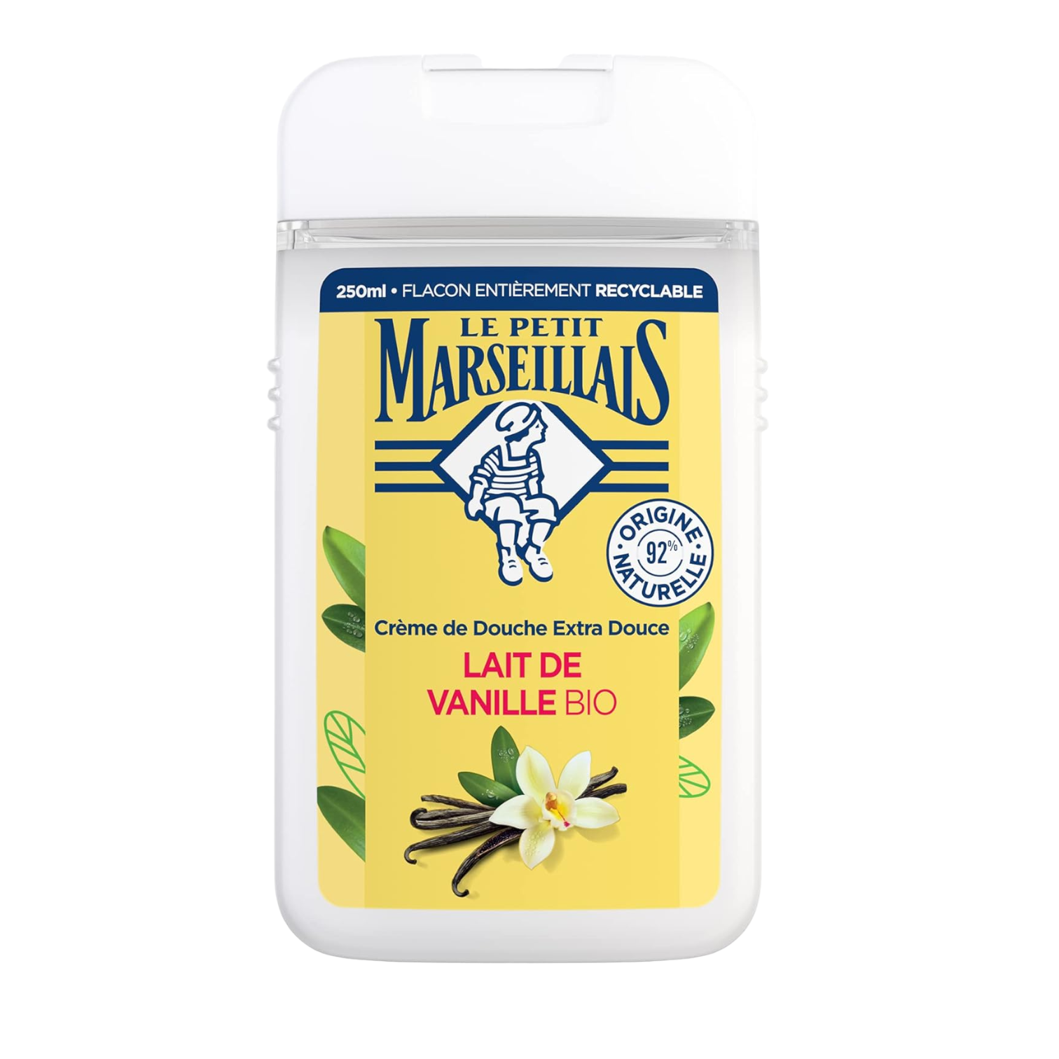 🇫🇷 Organic Vanilla Milk Extra Gentle Shower Gel, 8.4 fl.oz (250 ml)