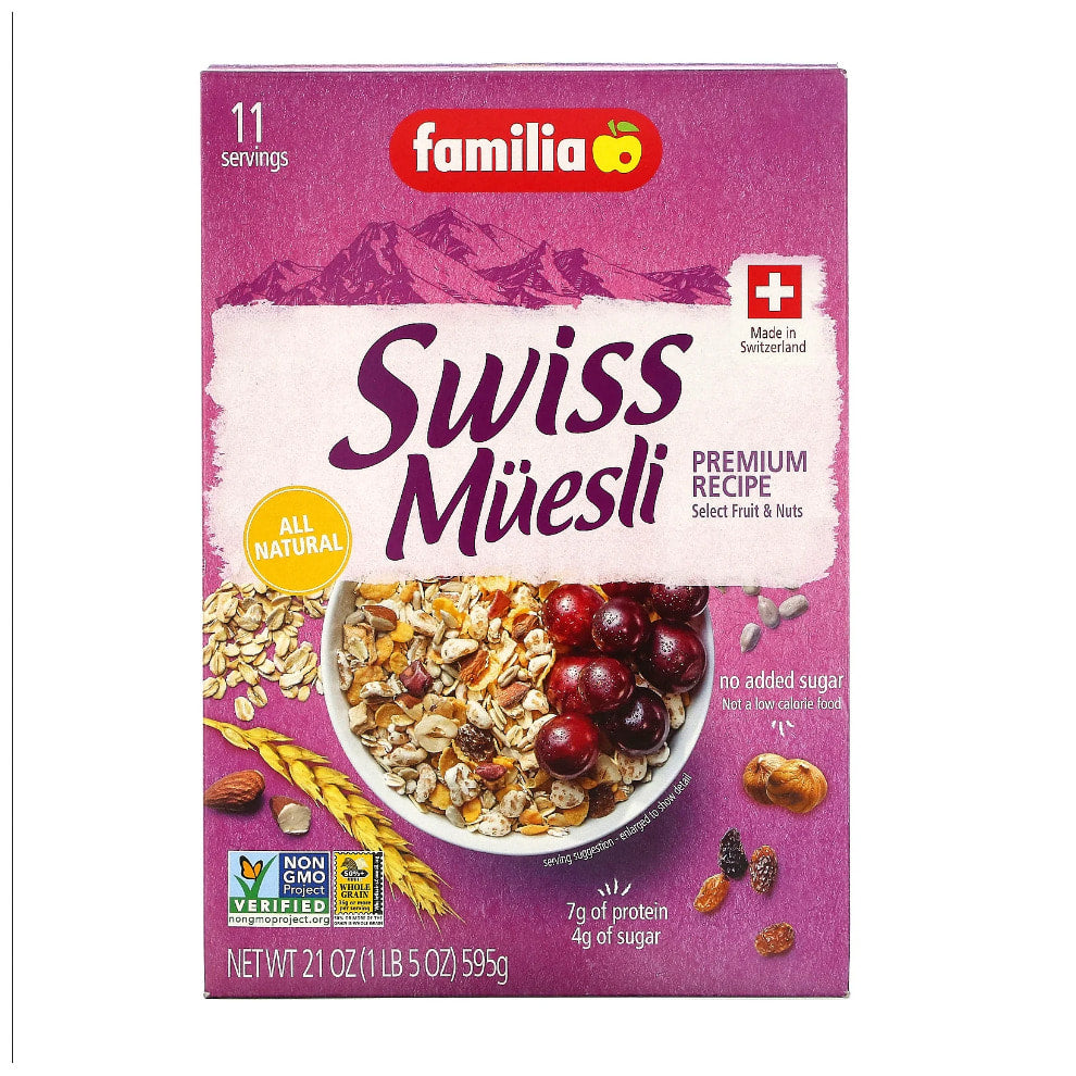 🇨🇭 Swiss Muesli Premium Recipe (No Added Sugar), 29 oz (822g)