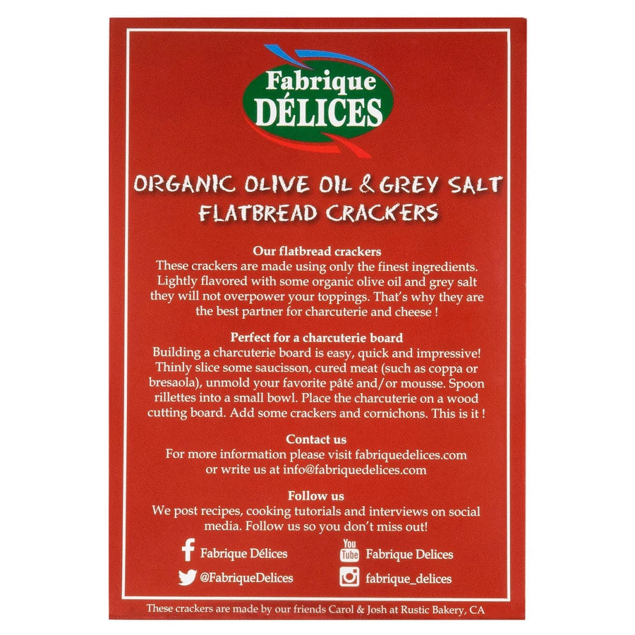 🇺🇸 Organic Flatbread Crackers, 4 oz (112g)