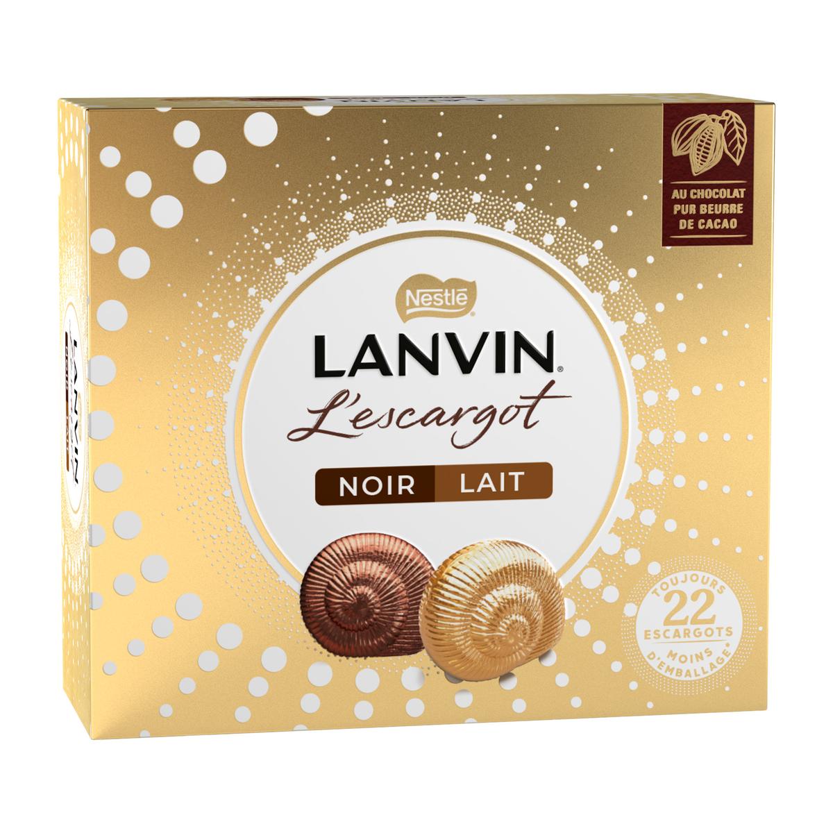 🇫🇷 22 L'Escargots LANVIN Dark & Milk Chocolates, 12.7 oz (362g) *Best By Date: April 2025