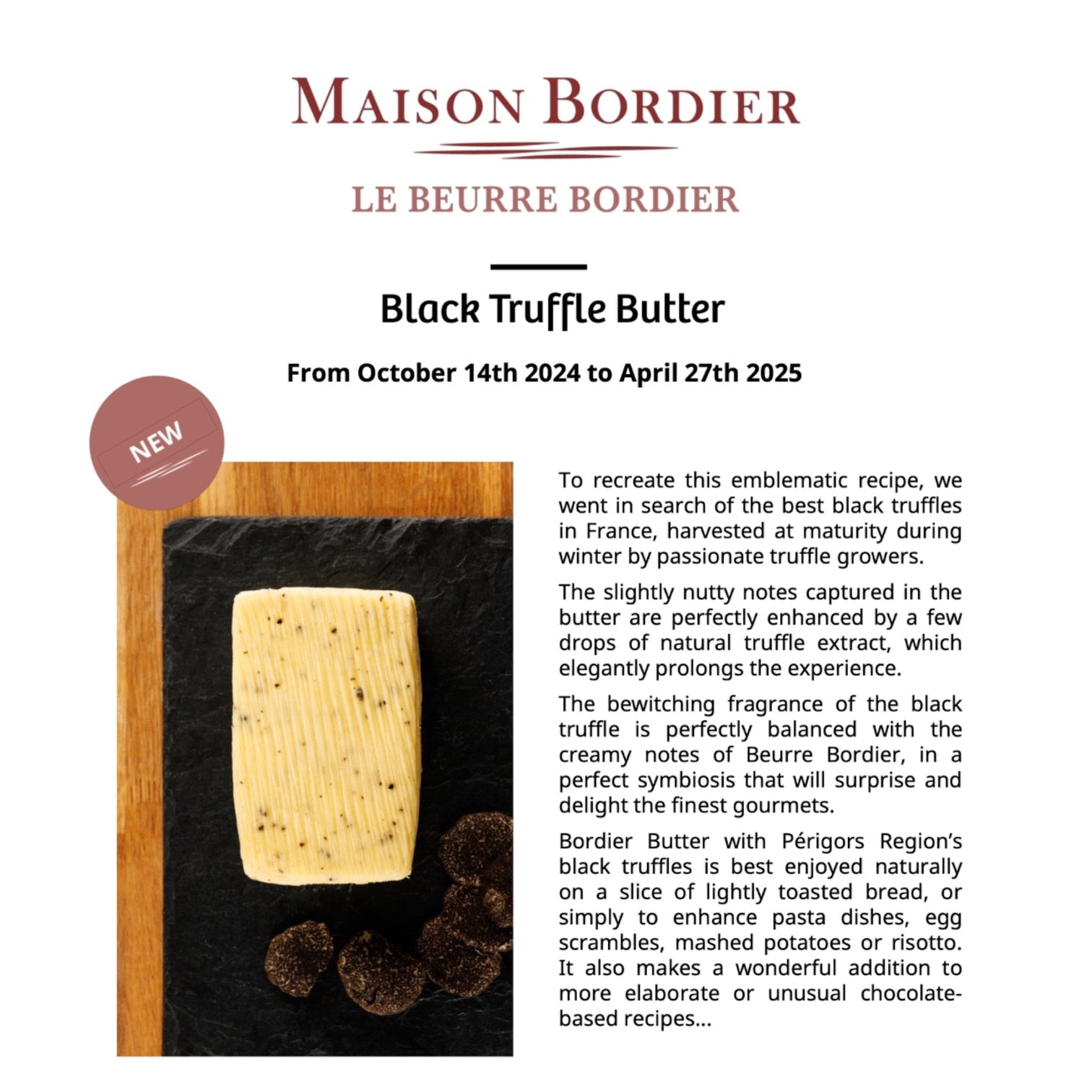 🇫🇷 Mini Round Black Périgord Truffle Butter, 0.7 oz (20g)