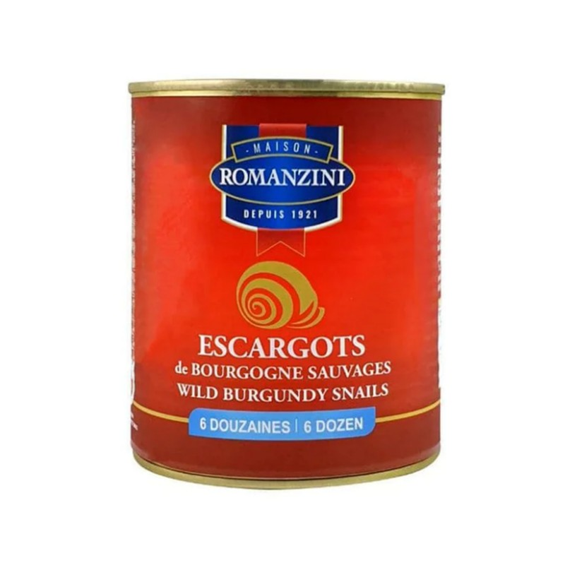 72 Extra-Large Burgundy Snails Escargots, 28.2 oz (800g)