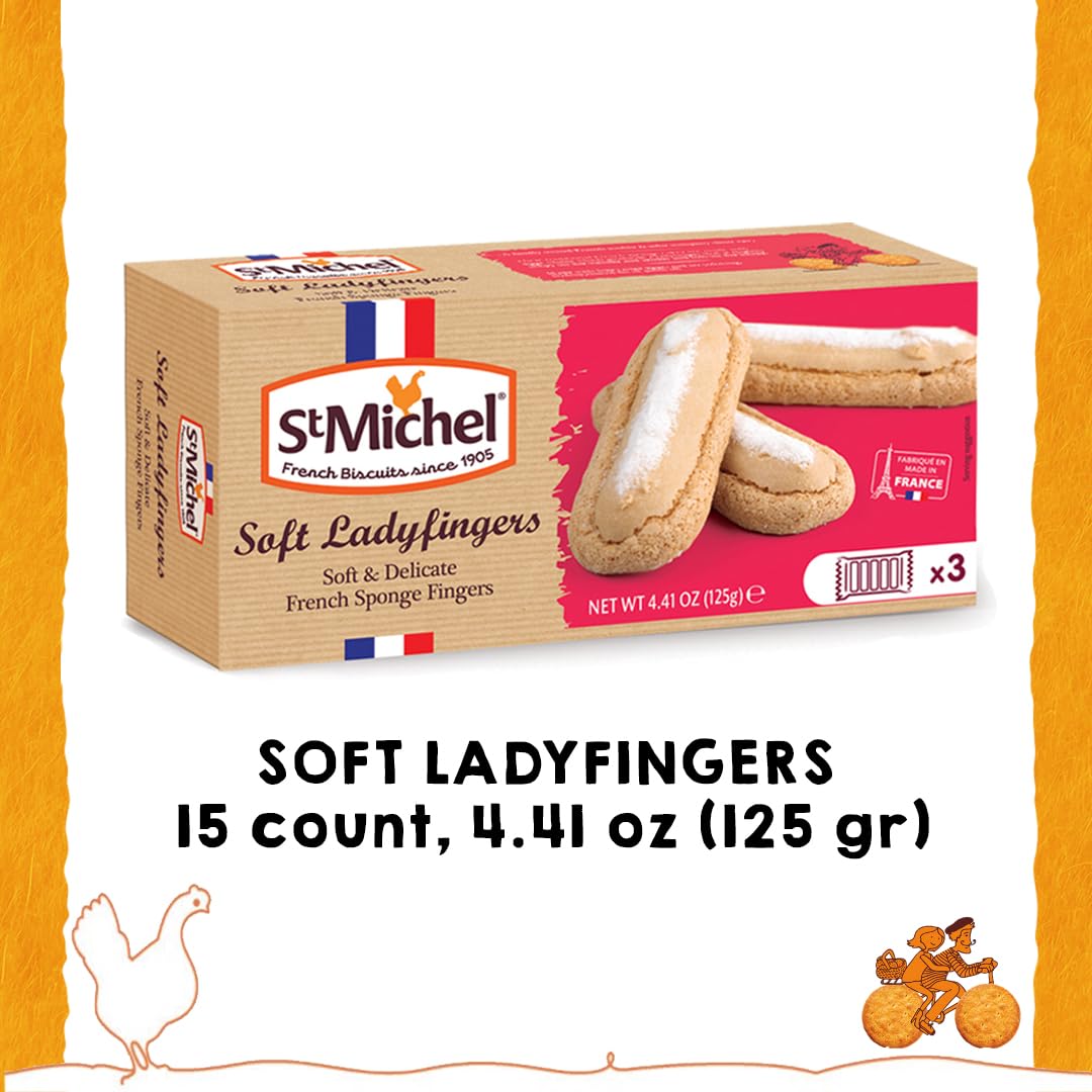 🇫🇷 45 Soft Lady Fingers (Biscuit A La Cuillère), 4.4 oz. (125 g)