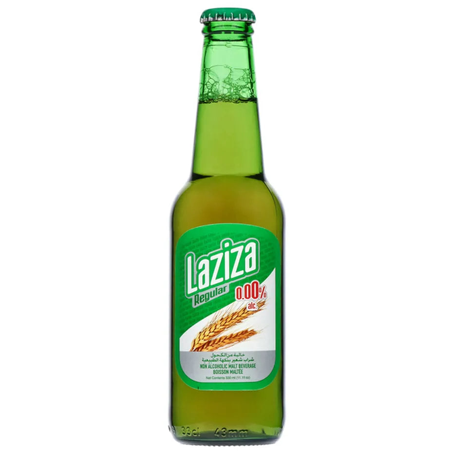 🇱🇧 Laziza Alcohol-Free Malt Beer by Brasserie Almaza, 330 ml