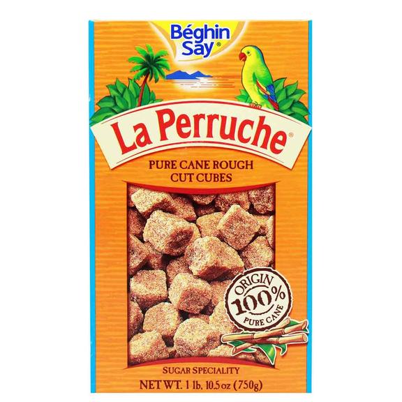 🇫🇷 La Perruche Brown Cane Sugar Rough Cut Cubes, 8.8 oz (250g)