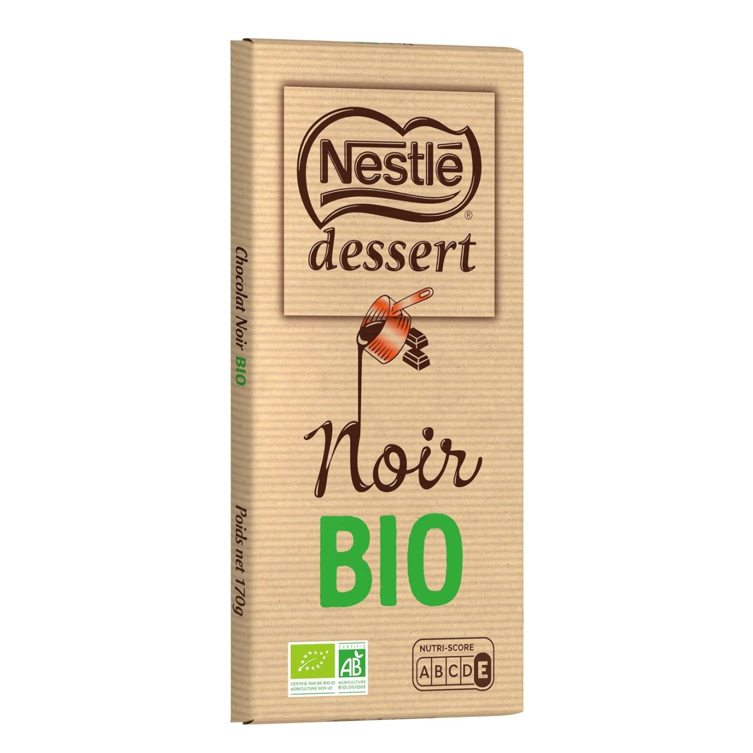 🇫🇷 Bio Organic Dark Chocolate Baking Bar (52%) by Nestlé Dessert, 7 oz (200g)