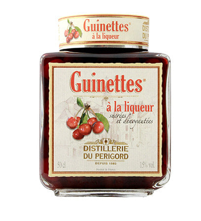 🇫🇷 Guinettes Cherries Soaked In Liqueur (15%), 16.9 fl. oz. (500 ml)