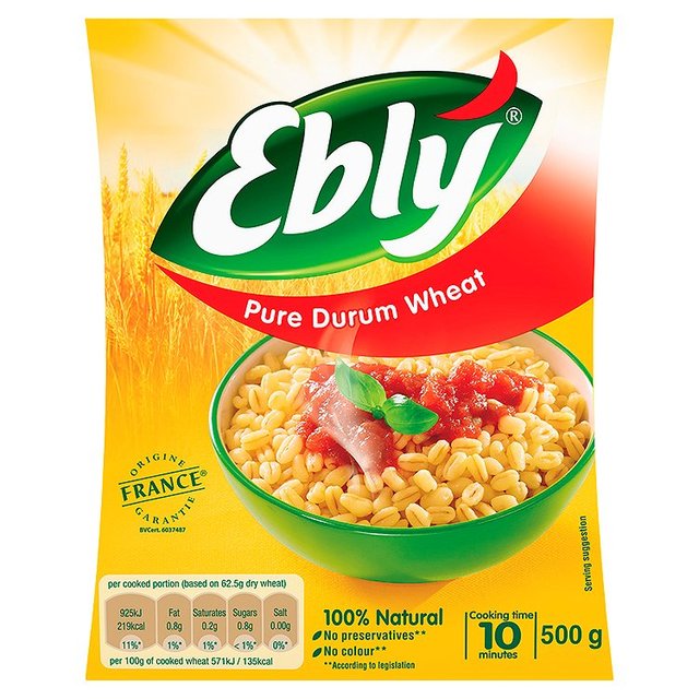 🇫🇷 Ebly Pure Durum Wheat (Blé), 17.7oz (500g)