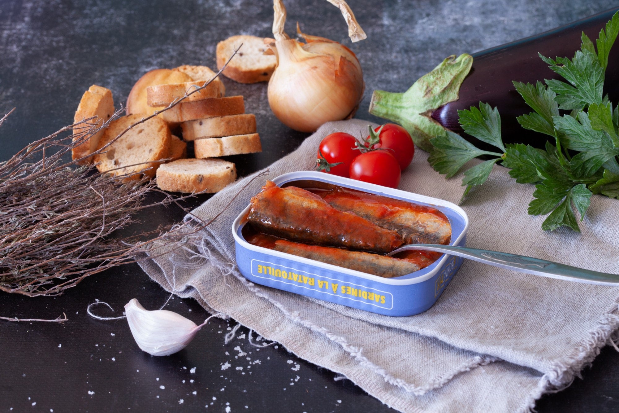 🇫🇷 Sardines w/ Ratatouille, 4 oz (115g)