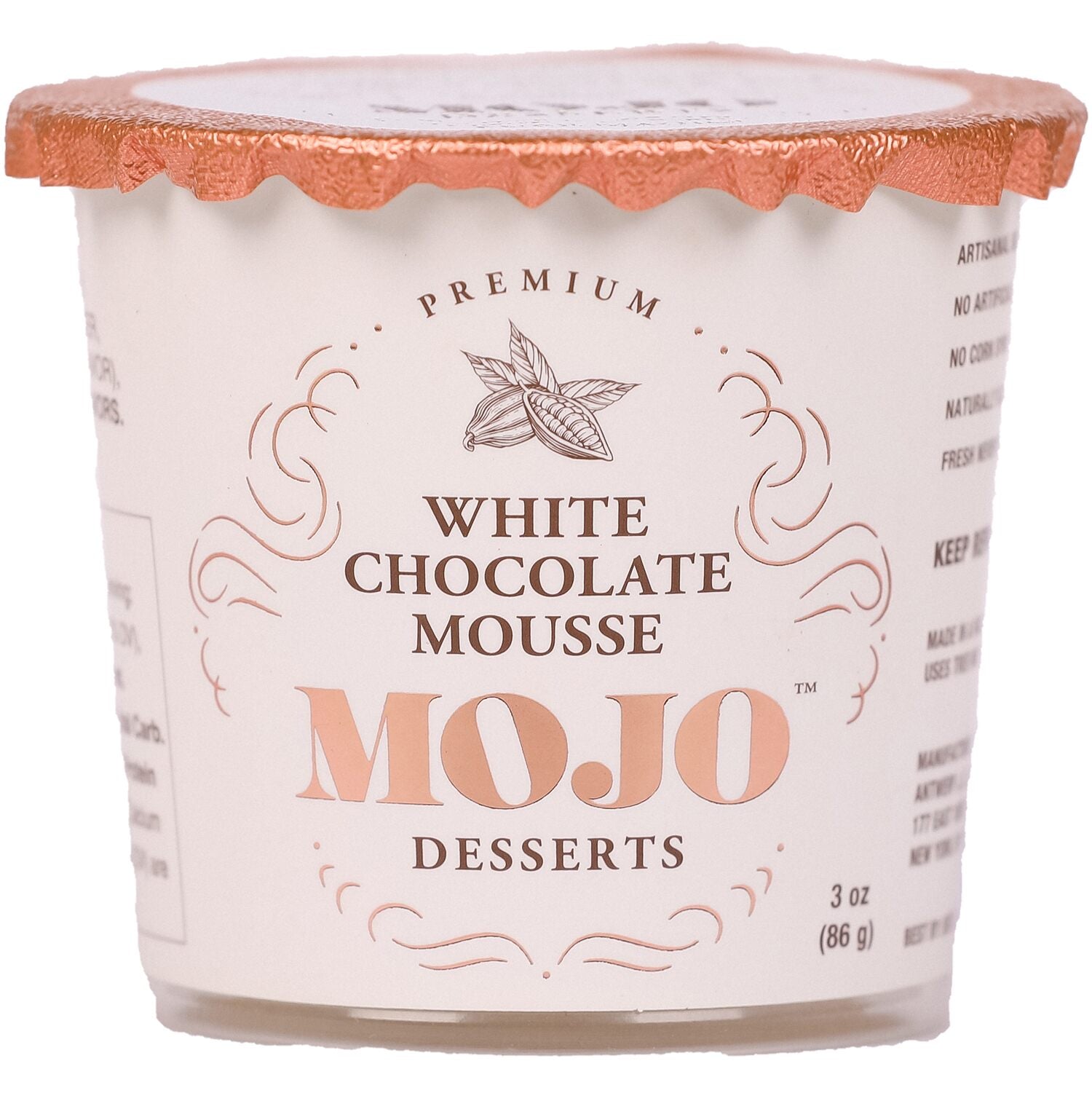 🇧🇪 Belgian Callebaut White Chocolate Mousse, 3 oz (85g)