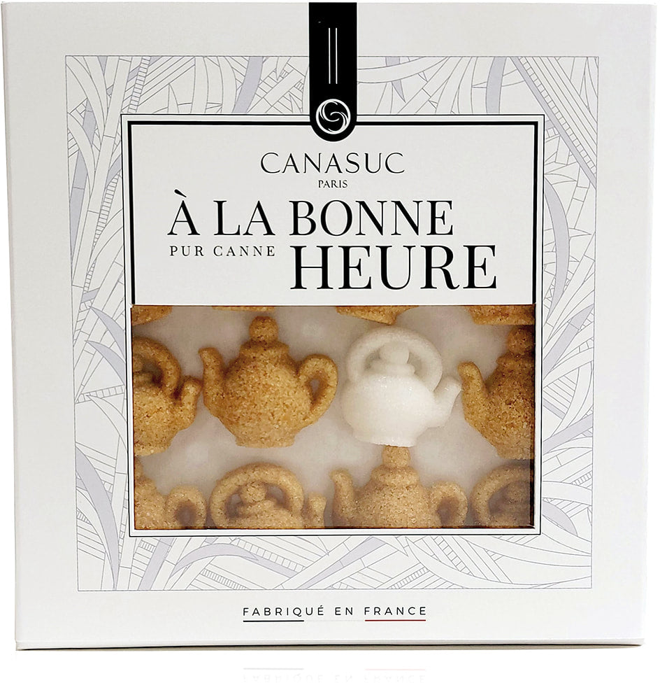 🇫🇷 32 Teapot-Shaped Cane Sugar 'À La Bonne Heure', 2.8 oz (80g)